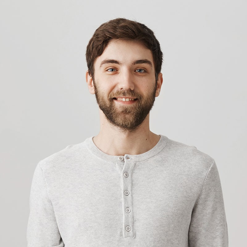 About Us 8 studio shot of attractive cheerful husband in casu 7UMTP4T Cliksay